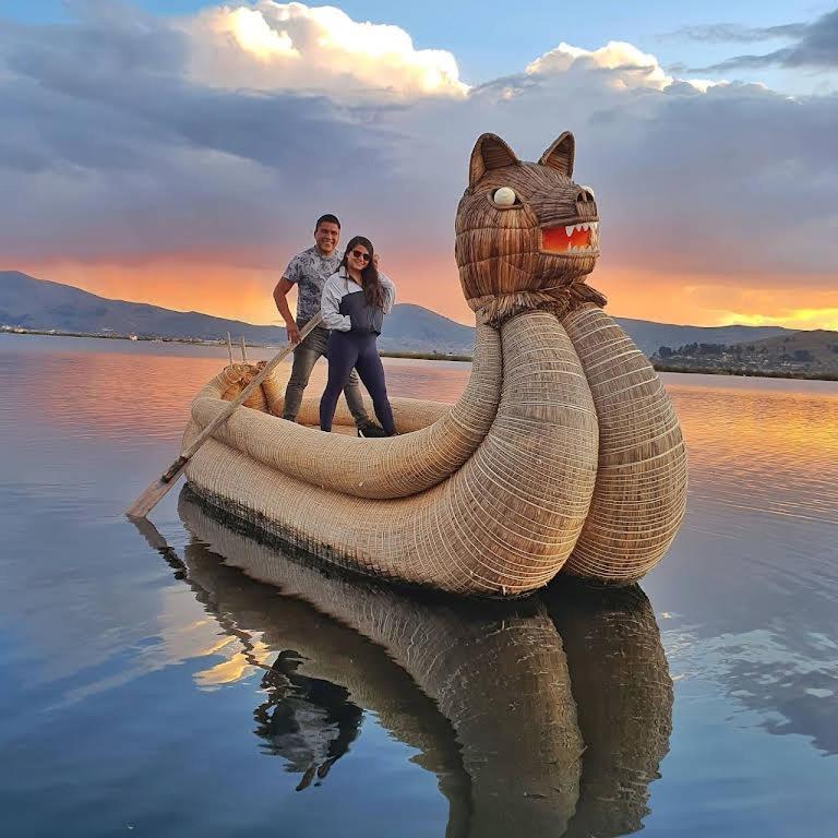 Uros Caminos Del Titicaca Peru Villa Puno Kültér fotó