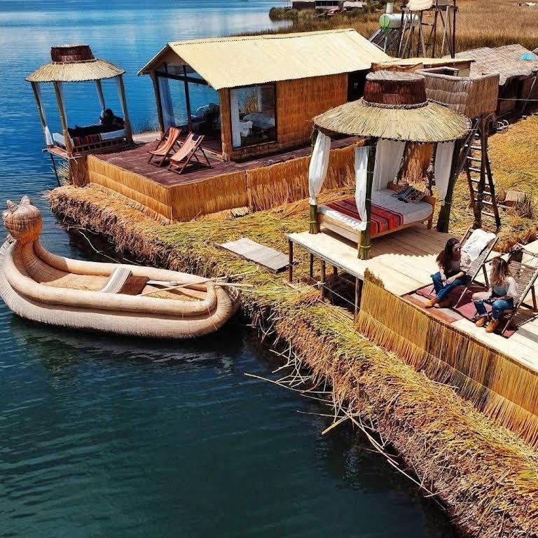 Uros Caminos Del Titicaca Peru Villa Puno Kültér fotó